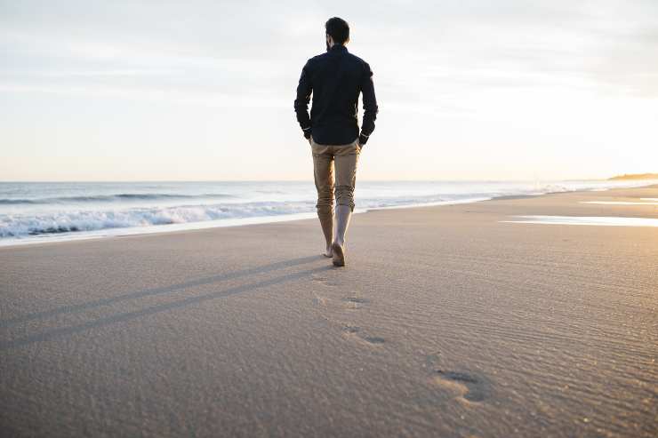 Passeggiare in spiaggia