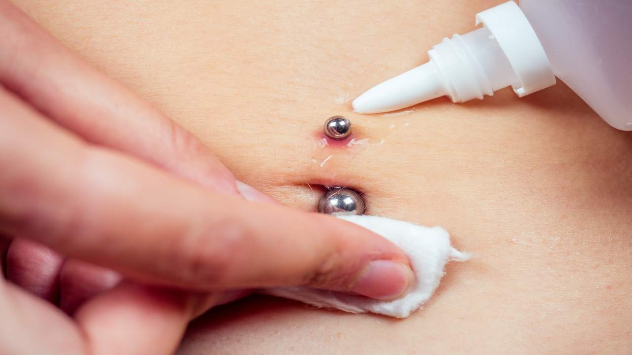 Disinfettare un piercing