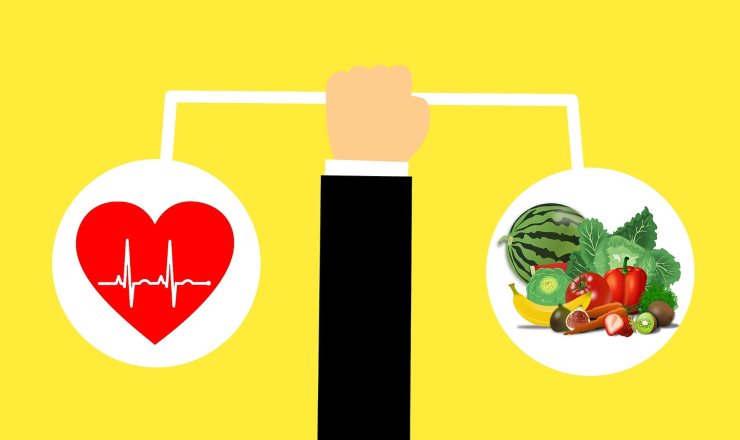 Alimentazione sana, frutta e verdura