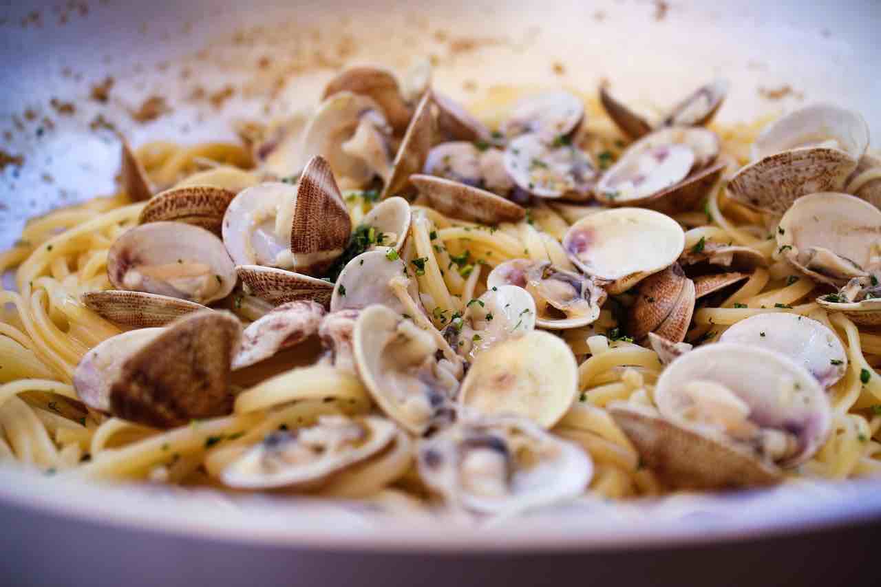 vongole senza sabbia per spaghetti