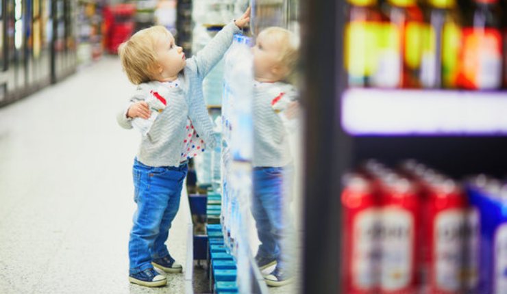 Bambini carrello della spesa