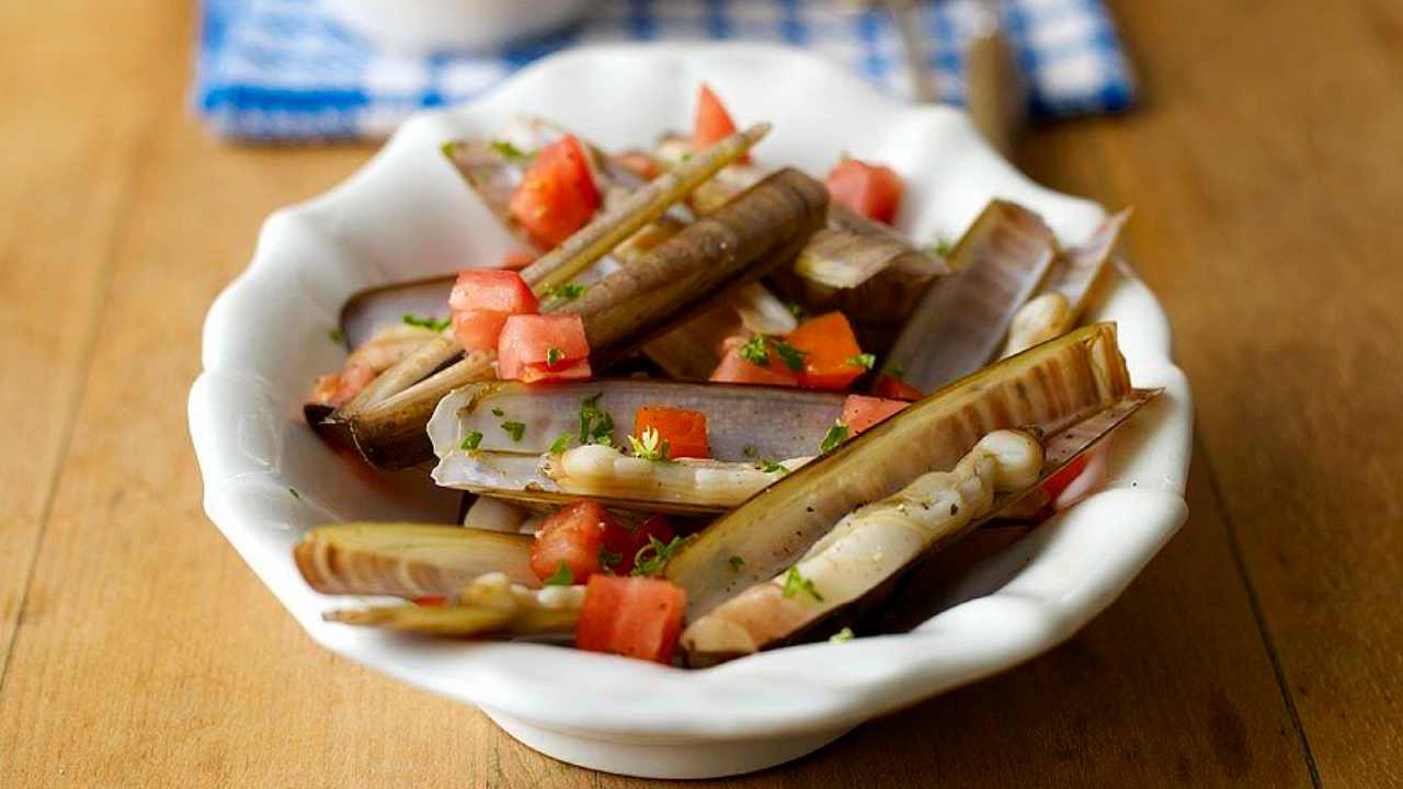 Cannolicchi, frutti di mare