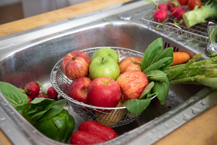 lavare frutta verdura