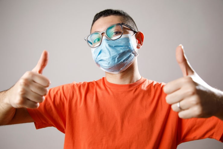 occhiali appannati mascherine