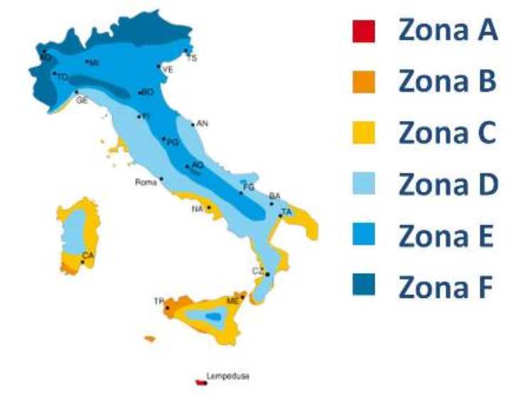 Riscaldamento fasce orarie in Italia - NonSapeviChe